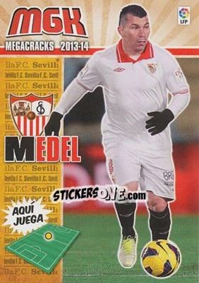 Sticker Medel - Liga BBVA 2013-2014. Megacracks n. 298 - Panini
