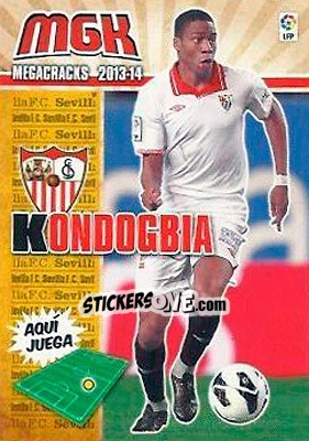 Sticker Kondogbia - Liga BBVA 2013-2014. Megacracks n. 301 - Panini
