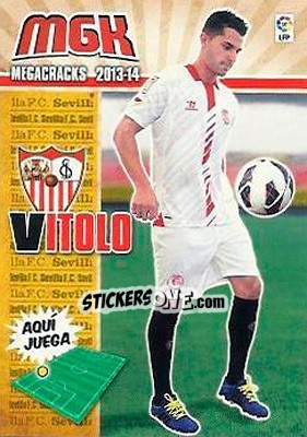 Sticker Vitolo - Liga BBVA 2013-2014. Megacracks n. 302 - Panini
