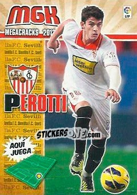 Sticker Perotti - Liga BBVA 2013-2014. Megacracks n. 304 - Panini