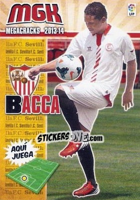 Figurina Bacca - Liga BBVA 2013-2014. Megacracks - Panini