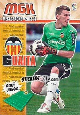 Sticker Guaita - Liga BBVA 2013-2014. Megacracks n. 308 - Panini