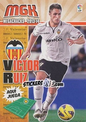 Cromo Víctor Ruiz - Liga BBVA 2013-2014. Megacracks - Panini