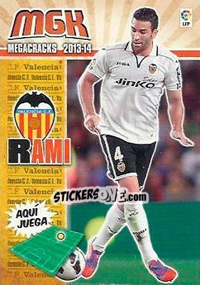 Sticker Adil Rami - Liga BBVA 2013-2014. Megacracks n. 313 - Panini