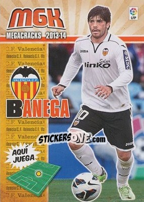 Figurina Banega - Liga BBVA 2013-2014. Megacracks - Panini