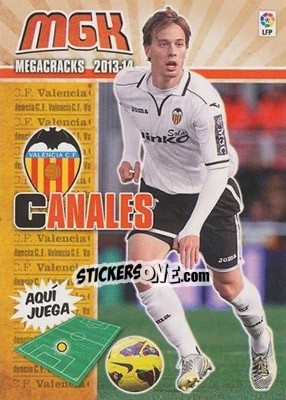 Cromo Canales - Liga BBVA 2013-2014. Megacracks - Panini