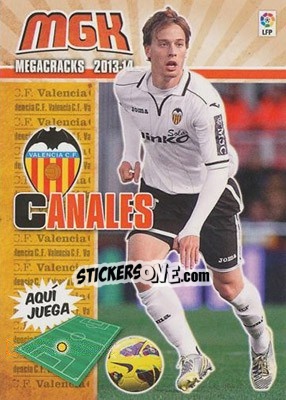 Sticker Canales - Liga BBVA 2013-2014. Megacracks n. 320 - Panini