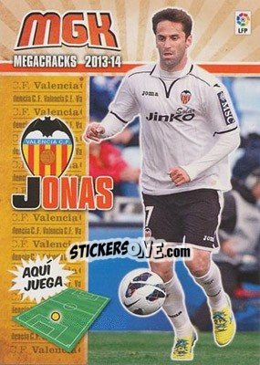 Sticker Jonas - Liga BBVA 2013-2014. Megacracks - Panini