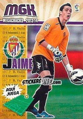 Sticker Jaime - Liga BBVA 2013-2014. Megacracks n. 327 - Panini