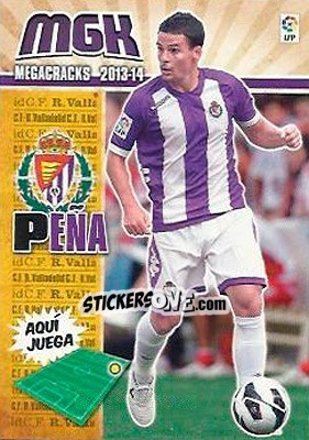 Sticker Peña - Liga BBVA 2013-2014. Megacracks n. 332 - Panini