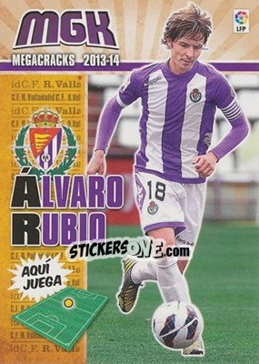 Sticker Álvaro Rubio - Liga BBVA 2013-2014. Megacracks n. 334 - Panini