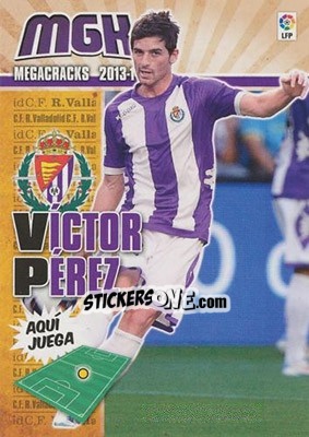 Sticker Víctor Pérez - Liga BBVA 2013-2014. Megacracks n. 336 - Panini