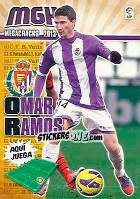 Sticker Omar Ramos - Liga BBVA 2013-2014. Megacracks n. 338 - Panini