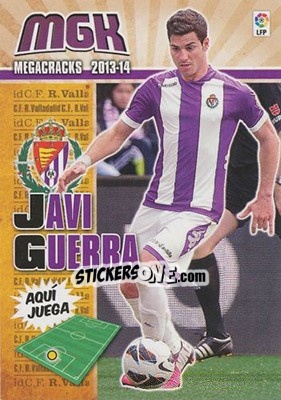 Sticker Javi Guerra - Liga BBVA 2013-2014. Megacracks n. 341 - Panini