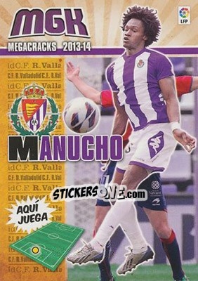 Sticker Manucho - Liga BBVA 2013-2014. Megacracks - Panini
