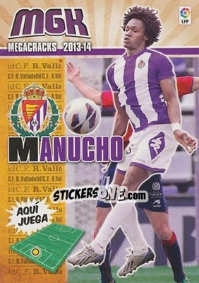 Sticker Manucho - Liga BBVA 2013-2014. Megacracks n. 342 - Panini