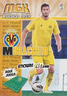 Sticker Musacchio - Liga BBVA 2013-2014. Megacracks - Panini