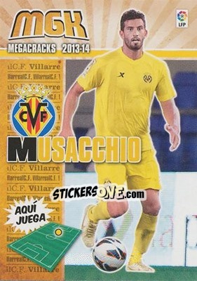 Sticker Musacchio - Liga BBVA 2013-2014. Megacracks n. 347 - Panini