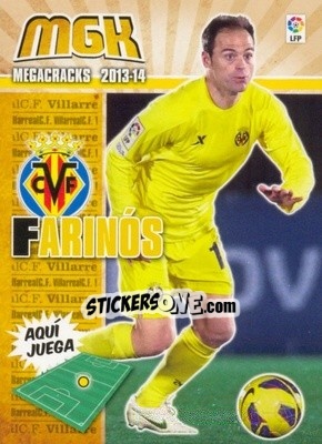 Sticker Farinós - Liga BBVA 2013-2014. Megacracks - Panini
