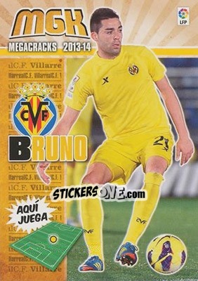 Sticker Bruno Soriano - Liga BBVA 2013-2014. Megacracks n. 351 - Panini