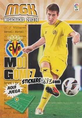 Sticker Moi Gómez - Liga BBVA 2013-2014. Megacracks - Panini