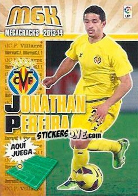 Sticker Jonathan Pereira - Liga BBVA 2013-2014. Megacracks n. 357 - Panini
