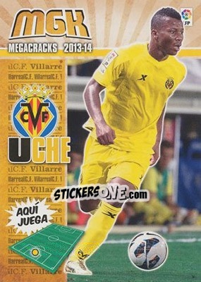 Sticker Uche - Liga BBVA 2013-2014. Megacracks n. 358 - Panini
