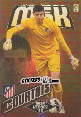 Sticker Courtois - Liga BBVA 2013-2014. Megacracks - Panini