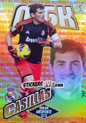 Sticker Casillas - Liga BBVA 2013-2014. Megacracks n. 363 - Panini