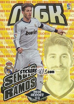 Sticker Sergio Ramos - Liga BBVA 2013-2014. Megacracks n. 366 - Panini