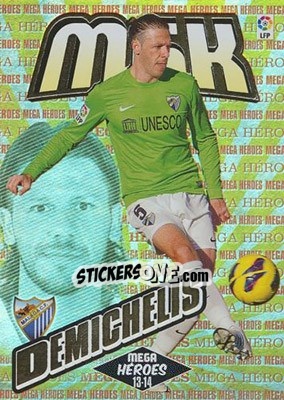Sticker Demichelis - Liga BBVA 2013-2014. Megacracks - Panini