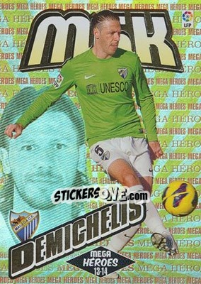 Sticker Demichelis - Liga BBVA 2013-2014. Megacracks n. 367 - Panini