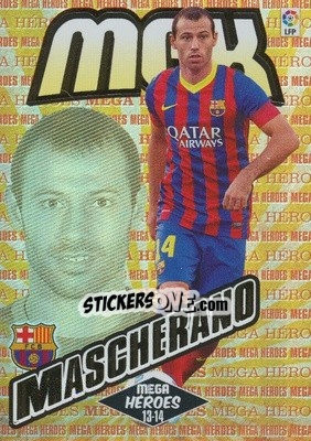 Sticker Mascherano - Liga BBVA 2013-2014. Megacracks - Panini
