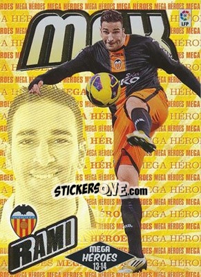 Sticker Adil Rami - Liga BBVA 2013-2014. Megacracks n. 369 - Panini