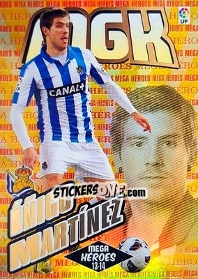 Sticker Iñigo Martínez - Liga BBVA 2013-2014. Megacracks n. 370 - Panini