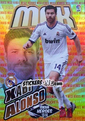 Sticker Xabi Alonso - Liga BBVA 2013-2014. Megacracks - Panini