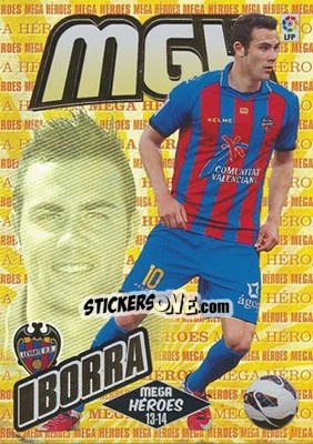 Sticker Iborra - Liga BBVA 2013-2014. Megacracks - Panini