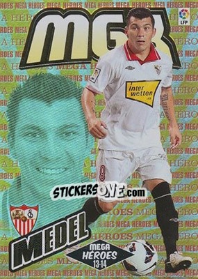 Sticker Medel - Liga BBVA 2013-2014. Megacracks - Panini