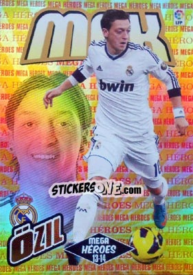 Sticker Özil - Liga BBVA 2013-2014. Megacracks n. 384 - Panini