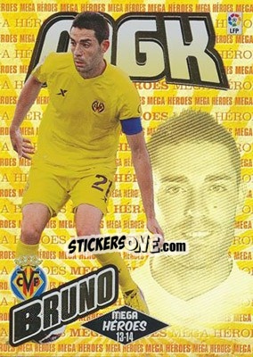 Sticker Bruno Soriano - Liga BBVA 2013-2014. Megacracks n. 386 - Panini