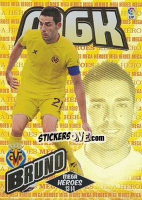 Cromo Bruno Soriano - Liga BBVA 2013-2014. Megacracks - Panini