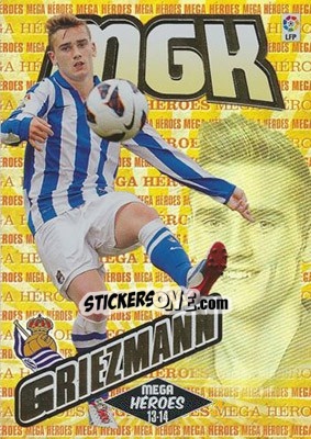 Sticker Griezmann - Liga BBVA 2013-2014. Megacracks n. 387 - Panini