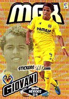Sticker Giovani Dos Santos - Liga BBVA 2013-2014. Megacracks n. 390bis - Panini