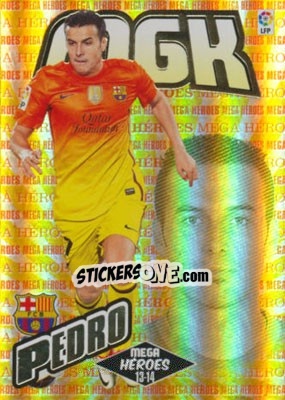 Sticker Pedro Rodríguez - Liga BBVA 2013-2014. Megacracks - Panini
