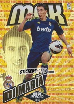 Sticker Di María - Liga BBVA 2013-2014. Megacracks - Panini
