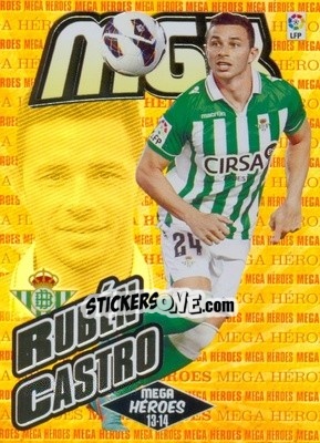 Sticker Rubén Castro - Liga BBVA 2013-2014. Megacracks - Panini
