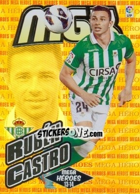 Sticker Rubén Castro - Liga BBVA 2013-2014. Megacracks n. 395 - Panini