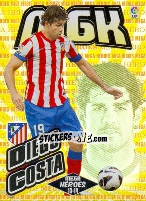 Sticker Diego Costa - Liga BBVA 2013-2014. Megacracks - Panini