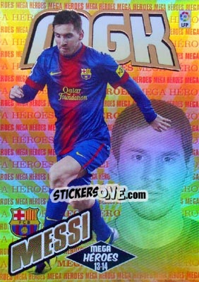 Sticker Messi - Liga BBVA 2013-2014. Megacracks n. 397 - Panini