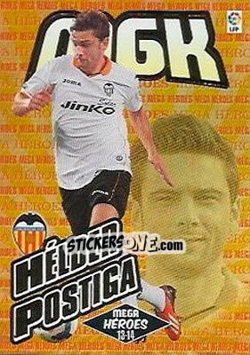 Sticker Hélder Postiga - Liga BBVA 2013-2014. Megacracks n. 403bis - Panini